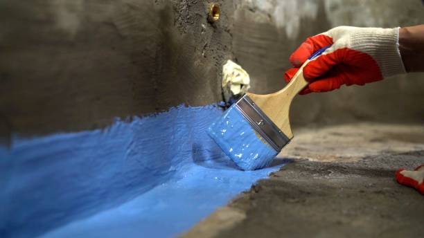 Commercial Waterproofing project at a Lacota, MI business property by SJ Waterproofing Pros